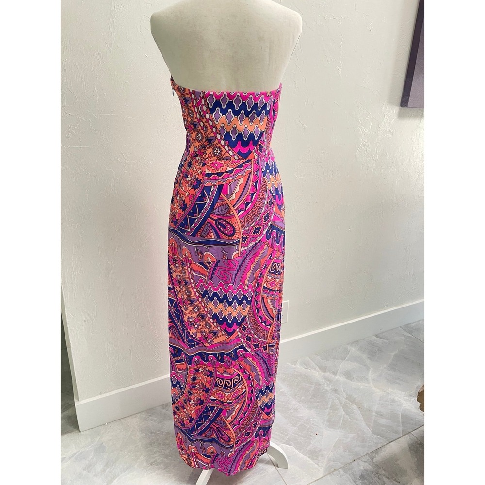 Alice & Trixie Art to Wear maxi dress with side slit in a size M - Picture 6 of 12
